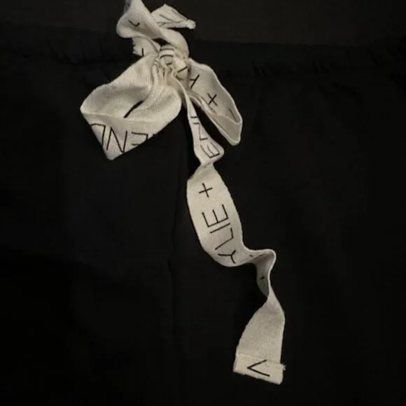 Black Kendall + Kylie's solid French terry pants 7224 NWT Boutique - Picture 4 of 10